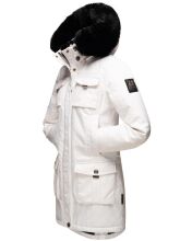 Navahoo Tiniis Damen Parka Winterjacke Weiss - Off White Gr&ouml;&szlig;e XS - Gr. 34