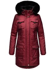 Navahoo Tiniis Damen Parka Winterjacke Bordeaux Gr&ouml;&szlig;e XS - Gr. 34