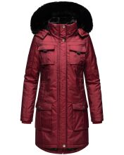 Navahoo Tiniis Damen Parka Winterjacke Bordeaux Gr&ouml;&szlig;e XS - Gr. 34