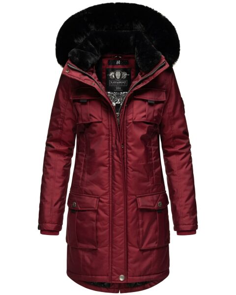 Navahoo Tiniis Damen Parka Winterjacke Bordeaux Größe S - Gr. 36