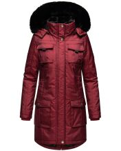 Navahoo Tiniis Damen Parka Winterjacke Bordeaux Größe S - Gr. 36