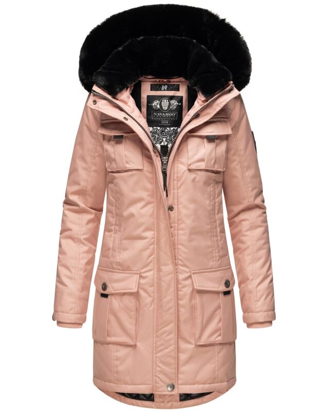 Navahoo Tiniis Damen Parka Winterjacke Rosa Gr&ouml;&szlig;e XXL - Gr. 44