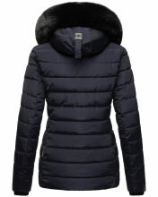 Navahoo Milianaa winter jacket quilted jacket lined hood faux fur Navy-Gr.XS