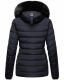 Navahoo Milianaa winter jacket quilted jacket lined hood faux fur Navy-Gr.XS