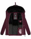 Navahoo Milianaa winter jacket quilted jacket lined hood faux fur Aubergine-Gr.M