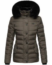 Navahoo Milianaa winter jacket quilted jacket lined hood faux fur Anthrazit-Gr.XS
