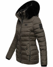 Navahoo Milianaa winter jacket quilted jacket lined hood faux fur Anthrazit-Gr.XS