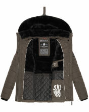 Navahoo Milianaa winter jacket quilted jacket lined hood faux fur Anthrazit-Gr.XS