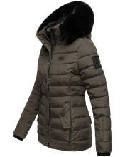 Navahoo Milianaa winter jacket quilted jacket lined hood faux fur Anthrazit-Gr.L