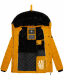 Navahoo Milianaa winter jacket quilted jacket lined hood faux fur Gelb-Gr.XS