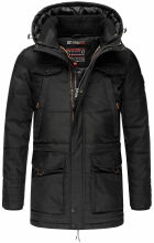 Navahoo Luaan Herren Winterjacke mit Kapuze Schwarz-Gr.S