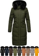 Navahoo Fahmiyaa Damen lange Winterjacke mit Kapuze