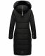 Navahoo Fahmiyaa Damen lange Winterjacke mit Kapuze Schwarz XS - Gr. 34