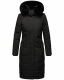 Navahoo Fahmiyaa Damen lange Winterjacke mit Kapuze Schwarz XXL - Gr. 44