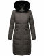 Navahoo Fahmiyaa Damen lange Winterjacke mit Kapuze Anthrazit XS - Gr. 34