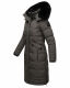 Navahoo Fahmiyaa Damen lange Winterjacke mit Kapuze Anthrazit XS - Gr. 34