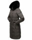 Navahoo Fahmiyaa Damen lange Winterjacke mit Kapuze Anthrazit XS - Gr. 34