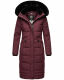 Navahoo Fahmiyaa ladies long hooded winter jacket Weinrot-Gr.S