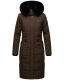 Navahoo Fahmiyaa ladies long hooded winter jacket Schoko-Gr.XS