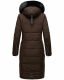 Navahoo Fahmiyaa ladies long hooded winter jacket Schoko-Gr.XS