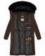Navahoo Fahmiyaa ladies long hooded winter jacket Schoko-Gr.XS
