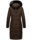 Navahoo Fahmiyaa ladies long hooded winter jacket Schoko-Gr.XL