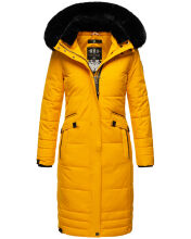 Navahoo Fahmiyaa ladies long hooded winter jacket Gelb-Gr.XS