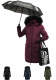 Navahoo Cosimaa Damen Parka Winterjacke mit Regenschirm und Tragetasche
