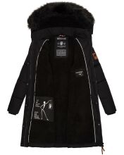 Navahoo Cosimaa ladies parka winter jacket with umbrella and carry bag Schwarz-Gr.XL