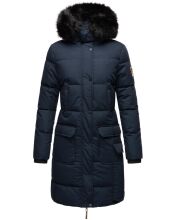 Navahoo Women's Winter Parka Coat - Cosimaa Model With Removable Hood & Built-in Umbrella