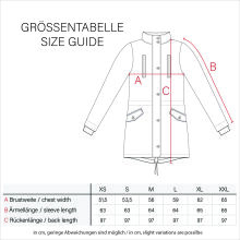 Navahoo Cosimaa ladies parka winter jacket with umbrella and carry bag Weinrot-Gr.XS