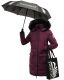 Navahoo Cosimaa ladies parka winter jacket with umbrella and carry bag Weinrot-Gr.XS