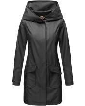 Marikoo Mayleen ladies softsBright rain jacket with hood - Black-Gr.S