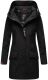 Marikoo Mayleen Damen Softshell Regenjacke mit Kapuze Schwarz-Gr.S