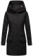 Marikoo Mayleen Damen Softshell Regenjacke mit Kapuze Schwarz-Gr.S