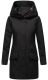 Marikoo Mayleen Damen Softshell Regenjacke mit Kapuze Schwarz-Gr.M