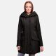 Marikoo Mayleen Damen Softshell Regenjacke mit Kapuze Schwarz-Gr.XXXL