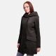 Marikoo Mayleen Damen Softshell Regenjacke mit Kapuze Schwarz-Gr.XXXL