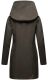 Marikoo Mayleen Damen Softshell Regenjacke mit Kapuze Anthrazit-Gr.M