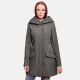 Marikoo Mayleen Damen Softshell Regenjacke mit Kapuze Anthrazit-Gr.L