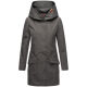 Marikoo Mayleen Damen Softshell Regenjacke mit Kapuze Anthrazit-Gr.L