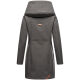 Marikoo Mayleen Damen Softshell Regenjacke mit Kapuze Anthrazit-Gr.XL