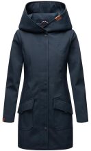 Marikoo Mayleen ladies softshell rain jacket with hood - Navy-Gr.XS