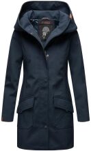 Marikoo Mayleen ladies softshell rain jacket with hood - Navy-Gr.S