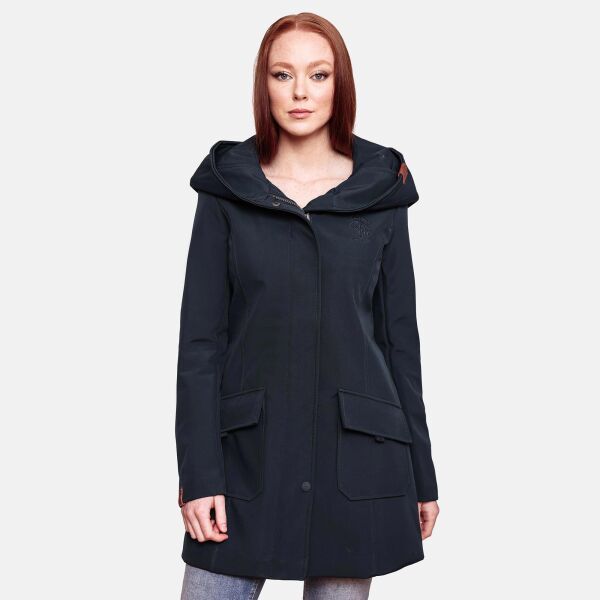 Marikoo Mayleen Damen Softshell Regenjacke mit Kapuze Navy-Gr.M