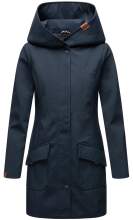Marikoo Mayleen ladies softshell rain jacket with hood - Navy-Gr.M