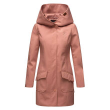 Marikoo Mayleen Damen Softshell Regenjacke mit Kapuze Terracotta-Gr.L