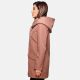 Marikoo Mayleen ladies softshell rain jacket with hood - Terracotta-Gr.L