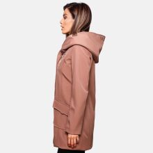 Marikoo Mayleen Damen Softshell Regenjacke mit Kapuze Terracotta-Gr.XXL