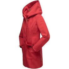 Marikoo Mayleen Damen Softshell Regenjacke mit Kapuze Rot-Gr.S